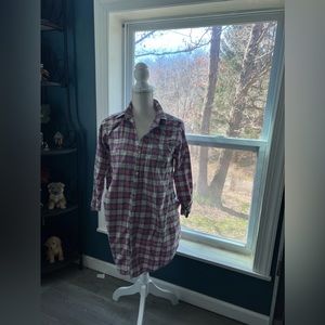 Plaid women’s night gown size S